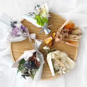 2023 мягкий домашний декор мечты сушеный/консервированный натуральный букет цветов для свадебного памятного дня подарок мини свадебный букет