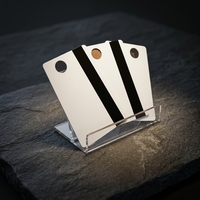 Tarjetas de Visita de PVC Transparente CR80 Personalizadas de Fábrica, Imprimibles, RFID NFC 13.56 MHz, Resistentes al Agua, Chip 1K, Ventana Transparente