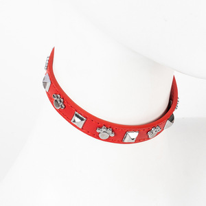 <span class=keywords><strong>Collar</strong></span> para Mascotas de Cuero Genuino Estilo Dibujos Animados para Perros y Gatos, Diseño de Logotipo Personalizado - Product Image 3