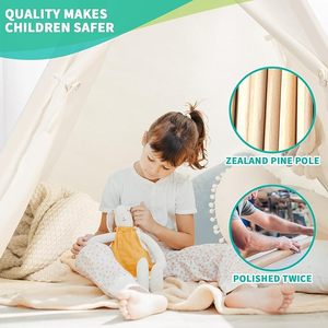 Jouet de jeu pour enfants de haute qualité indien <span class=keywords><strong>Tipi</strong></span> Tans maison coton toile enfants <span class=keywords><strong>tipi</strong></span> tentes - Product Image 4
