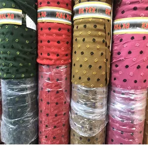 Penjualan langsung dari pabrik kain Crepe Coy 100% poliester Cey aliran udara uragiri kain dua warna untuk pasar indonesia