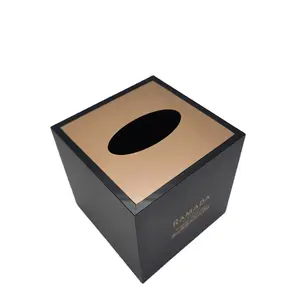 Tissue Dispenser Box Cover Vierkante Acryl Masker Case Houder Met Bodem Droger Vel Houder Voor Auto
