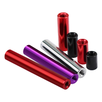 Entretoise ronde en alliage d'aluminium, écrou de couplage long coloré anodisé, connecteur à filetage femelle, tige pour modèle de drone RC DIY