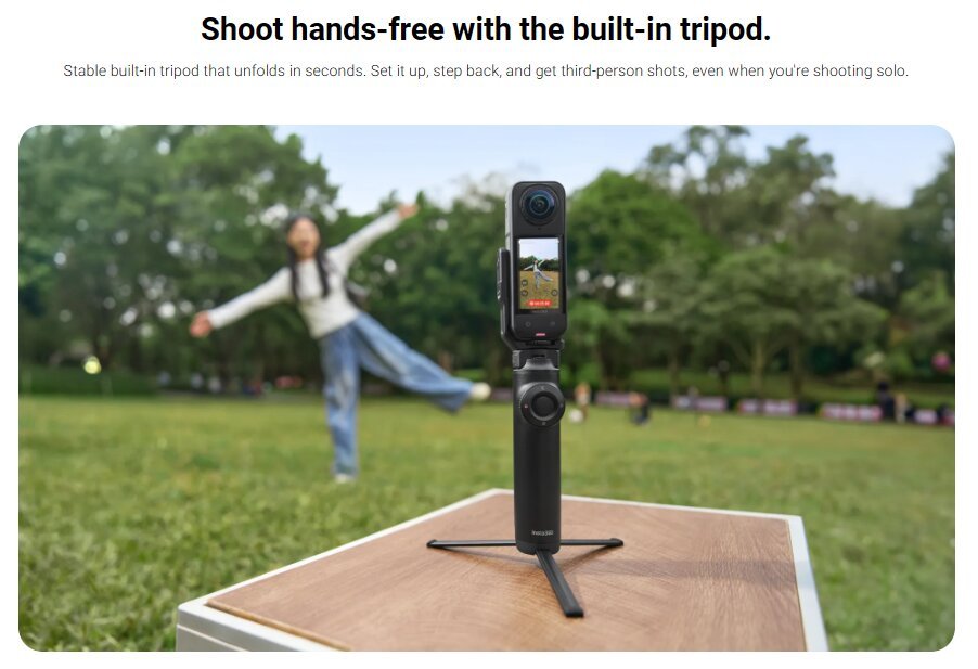 Free Framing Selfie Stick for Insta360 X5 Action Camera