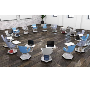 Silla Escolar Desmontable de Diseño Moderno con Material PP, Silla con Tablero de Escritura, Muebles Escolares Duraderos para Universidad, Hospital, Asiento de Entrenamiento - Product Image 4