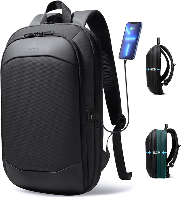 Business Computer Backpack Travel Laptop Backpack with USB Charging Port Water Resistant functions