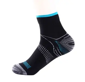 Calcetines de compresión para fascitis Plantar, calcetín para el tobillo, para correr, baloncesto, antifatiga, con dolor de cabeza y edredones, # YLW-07
