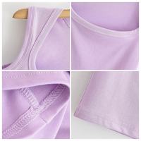 Vente en gros Fitness T-shirt sans manches Logo personnalisé Y2K Tops été blanc Sxey haut court col carré sans couture débardeur femmes