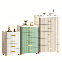 NSS33 - Armoire de rangement moderne à 7 tiroirs en plastique pour bureau et salon - Organisateur de vêtements
