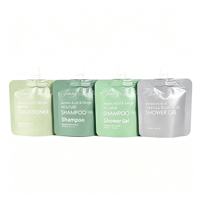Pochette souple mate personnalisée OEM de 50 ml et 100 ml avec bec verseur pour emballage de shampoing, après-shampoing et liquides de douche