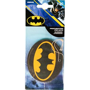 Deodorante per auto profumatore per ambienti Batman fragranza Verve nero giallo - Product Image 2