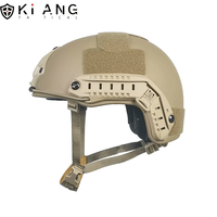 Équipement tactique KIANG Casque FAST Casque en aramide couleur sable Casques de moto