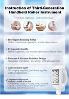 Rouleau de massage pour la réduction de la cellulite, amincissement du corps, drainage lymphatique, machine de massage manuelle