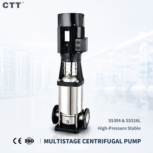 Pompe verticale multi-étages en acier inoxydable CDLF 0,75-22 kW, surpresseur haute pression pour l'alimentation en eau des bâtiments, 380 V CE - Product Image 1