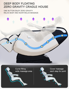 Großhandel Luxus 4D Zero-Gravity Ganzkörper-Massagesessel mit Fingerdruck-Touchscreen, elektrischem Fuß-Spa aus PU-Leder - Product Image 2