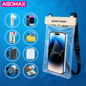 Funda Impermeable para Teléfono con Alta Transparencia IPX8, para Colgar en el Cuello o Cruzada al Cuerpo, Bolsa Impermeable Extra Grande para Teléfono, para Piscina - Product Image 5
