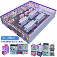 Máquina de garras con diseño plegable, reduce costos de envío, instalación en 10 minutos, alto ROI, máquina de grúa de juego comercial para arcade
