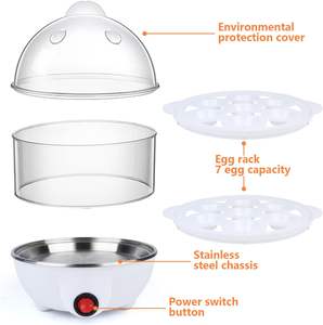 Novedades 2026: Cocedor de Huevos Eléctrico de Doble Capa con Soporte, Diseño Pingüino, Cocción Rápida - Product Image 2