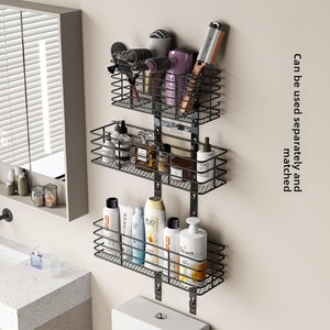 <span class=keywords><strong>Mensola</strong></span> da Ingresso Moderna Minimalista a 5 Ripiani Personalizzata <span class=keywords><strong>in</strong></span> Fabbrica, Senza Foratura / Ganci <span class=keywords><strong>in</strong></span> <span class=keywords><strong>Ferro</strong></span> <span class=keywords><strong>Battuto</strong></span> da Parete per Bagno - Product Image 3