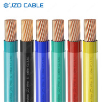 JZD UL83 600V THHN Cable 1/0 6/8/10/12/14AWG Conductor de cobre PVC aislado Nylon chaqueta Cable eléctrico y Cable