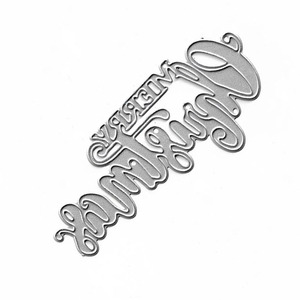 Fustella in metallo '<span class=keywords><strong>Buon</strong></span> <span class=keywords><strong>Natale</strong></span>' per Scrapbooking, Fustella per Embossing, Stampo per Creazione di Biglietti, Stencil e Modelli - Product Image 2