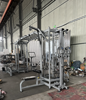Machine de musculation commerciale multifonction 8 stations 12 fonctions avec système de croisement de câbles tout-en-un et pile de poids sélectionnable