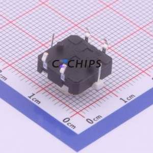 K6-1212A02 Tactile Switch Through hole Component (THT)-6P,12x12mm Switch 2.5N Through Hole 12mm 12mm - Product Image 2