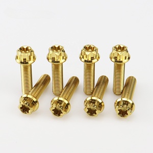 Surron Yozma Titanyum Düz Başlı Flanşlı Civatalar M6X10-100 mm Bisiklet/Motosiklet Modifikasyon Aksesuar Parçaları Eloksallı Kaplama Sınıfı - Product Image 4
