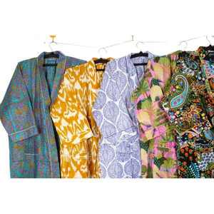 Camisón Premium Hecho a Mano 100% Algodón con Estampado Floral y Cuello en V con Cordón Ajustable para Mujer, Estilo Indio, Ropa de Playa, Ropa de Estar por Casa, Verano, Primavera - Product Image 4