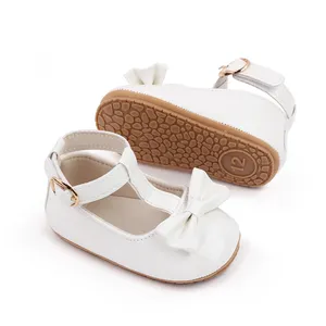 autumn new style white princess shoes cute baby girl birthday and wedding christening and baptism shoes
