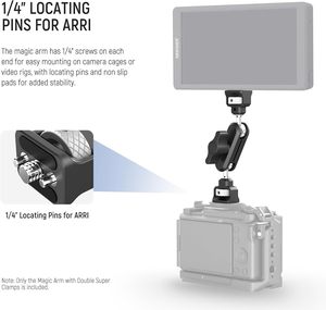 <span class=keywords><strong>NEEWER</strong></span> Double Super Clamp Support de Caméra Bras Magique Interface NATO Griffe Froide Trous de Fixation <span class=keywords><strong>1</strong></span>/4" ARRI pour Studio Photo et Vidéo - Product Image 4