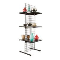 Présentoir de filature avec fil métallique, en acier inoxydable, grille rotative pour produits de suspension