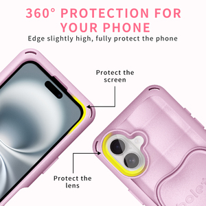 HGD Air-bag supporto custodia per telefono di lusso <span class=keywords><strong>rosa</strong></span> antiurto nera per <span class=keywords><strong>iPhone</strong></span> 17 16 15 14 <span class=keywords><strong>13</strong></span> 12 11 <span class=keywords><strong>Pro</strong></span> custodie Max Plus - Product Image 2