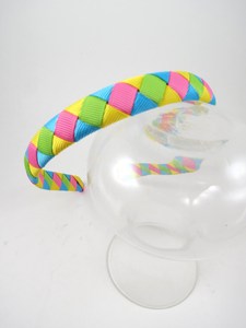 <span class=keywords><strong>Diadema</strong></span> Rosa Intenso, Turquesa, Amarilla y Verde Manzana para Niñas, Ideal para Primavera, Pascua y Verano - Product Image 2