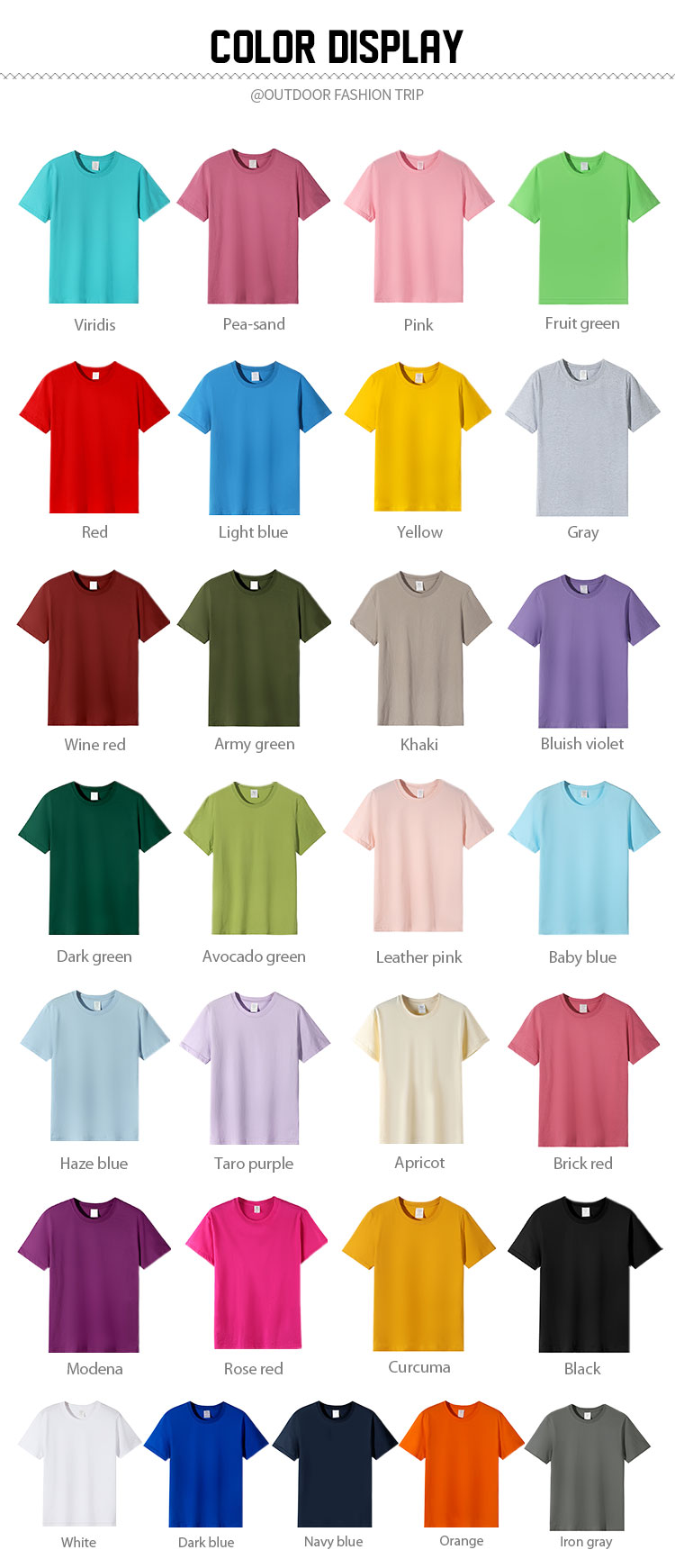 29 couleurs