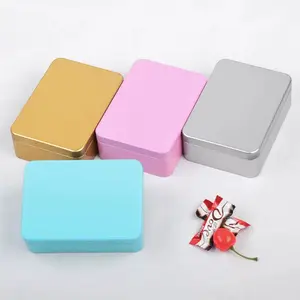 High Quality Custom Rectangle Metal Tin Box For Wedding Gift Tea Cake Candy Cookies Packaging