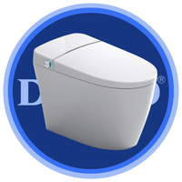 Compostage japonais monté au sol sans limitation de pression d'eau Séchage à l'air chaud Bidet de toilette intelligent