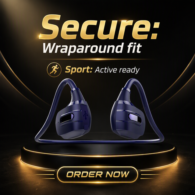 Air Conduction Open Ear Wireless Earphones Bluetooth 5.2 IPX5 Waterproof Sports Headphones with Mic for Running Cycling OEM ODM