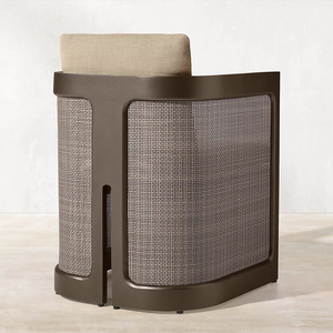 Bộ bàn ghế ngoài trời bằng nhựa giả mây PE cho hồ bơi khu nghỉ dưỡng, sân hiên, vườn, biệt thự, kiểu đồng quê, chống thấm nước. - Product Image 4