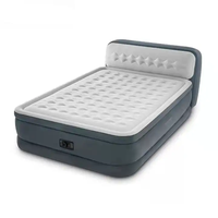 Matelas Gonflable d'Extérieur Double Hauteur à Gonflage Rapide avec Tête de Lit et Pompe Intégrée pour Camping Pliable