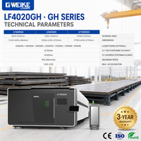 Mesin Pemotong Laser Serat Perunggu 20kw 4020GH untuk Baja Karbon 40Mm
