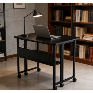 <b>Folding</b> <b>Desk</b> 31.5 Inches Writing Computer <b>Desk</b> for Study Home Office Foldable Office <b>Desk</b> - Product Image 2