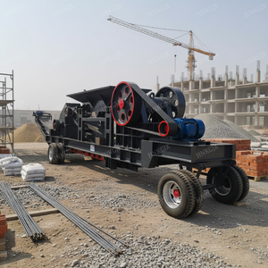 Concasseur à mâchoires mobile PE400x600 de nouvelle conception pour <span class=keywords><strong>le</strong></span> recyclage du béton et concasseur à mâchoires à marteaux Kaigao - Product Image 1