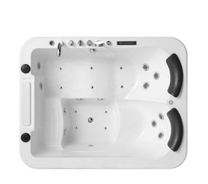 Baignoires de luxe à double jet pour massage, baignoire rectangulaire en bois avec TV élévateur, <span class=keywords><strong>bain</strong></span> de tourbillon, livraison gratuite - Product Image 2