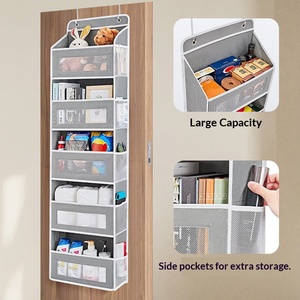Sac de rangement pour vêtements à accrocher au-dessus de la porte, <span class=keywords><strong>organisateur</strong></span> suspendu multicouche avec grande capacité écologique pour chaussures, montage mural pour chambre à coucher - Product Image 3
