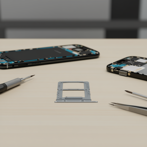 Placa de bandeja Dual Sim para Oppo Realme X2 Pro Rmx1931 gris plateado - Product Image 3