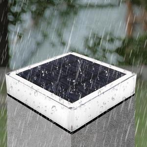 Impermeabile IP68 giardino paesaggio pilastro <span class=keywords><strong>solare</strong></span> RGB gradiente colonna quadrata <span class=keywords><strong>LED</strong></span> faro DC alimentatore <span class=keywords><strong>solare</strong></span> RGB gradiente quadrato - Product Image 2