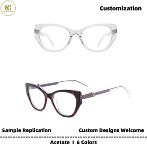 <span class=keywords><strong>Gafas</strong></span> Ópticas de Acetato de Alta Gama Personalizables, Monturas Duraderas de Aro Completo para Uso Diario, OEM/ODM - Product Image 1