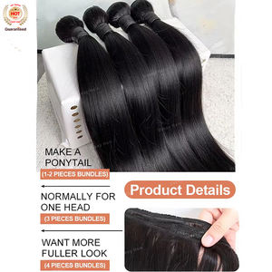 Dropshipping 12A, venditore di capelli umani vietnamiti, vendita all'ingrosso di cuticole vergini lisci e vergini, - Product Image 3