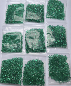 Giá bán buôn cận chiến phòng thí nghiệm phát triển Columbia Zambia ngọc lục bảo lỏng đá quý 1-4mm tổng hợp <span class=keywords><strong>Emerald</strong></span> đá - Product Image 1